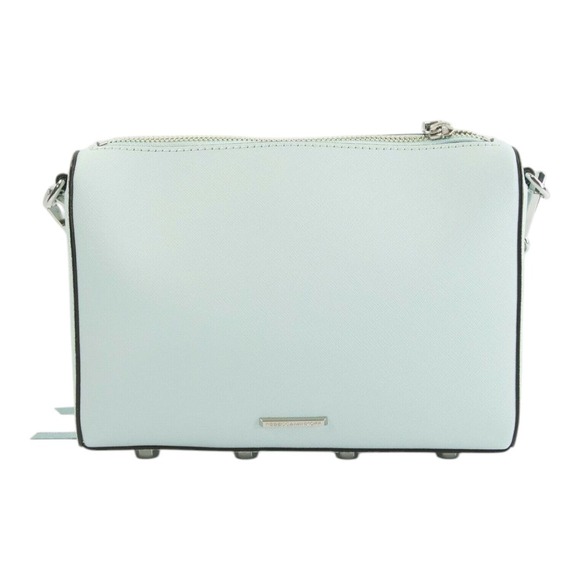 Rebecca Minkoff Avery Aqua Saffiano Leather Crossbody Convertible‎ Clutch Bag - Picture 3 of 8